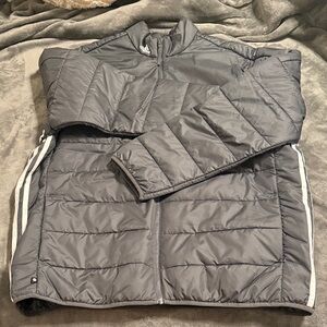 Adidas Gray Puffer Jacket